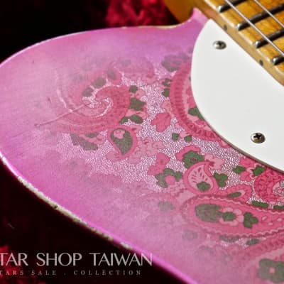 2018 Fender Custom Shop Limited Edition 50's Thinline Telecaster Relic-Pink Paisley. image 9