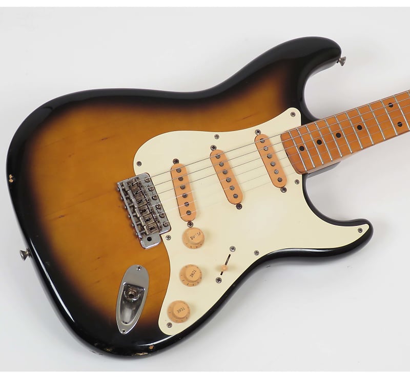 1986 Fender Stratocaster ST57-55 Sunburst- 57 Reissue MIJ - A Great Relic  Look!