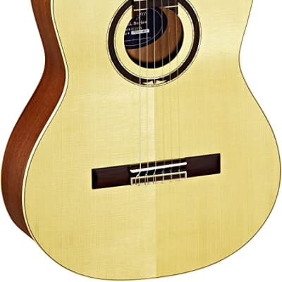 Ortega Guitars Feel Series R138SN, Solid Canadian Spruce Top, Mahogany Back & Sides w/Deluxe Ba g image 4