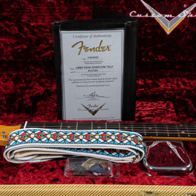 Fender Custom Shop Jimmy Page Signature Telecaster Journeyman Relic, White Blonde image 13