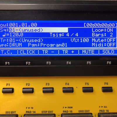 AKAI MPC2500 BRAND NEW LED Screen Display WHITE BLUE Blue/BLACK LCD image 6