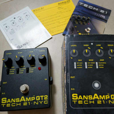 Tech 21 SansAmp GT2 Tube Amp Emulation Pedal | Reverb UK Tech 21 SansAmp GT2 Tube Amp Emulation Pedal | Reverb UK