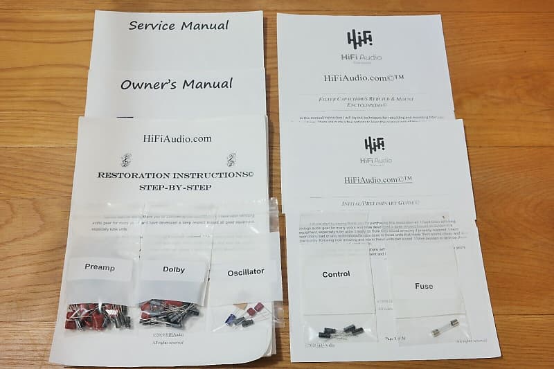 Marantz 3800 restoration kit filter capacitor repair rebuild fix  			