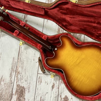 Gibson ES-335 Figured 2023 Iced Tea New Unplayed Auth Dlr 8lb 8oz #075 image 9