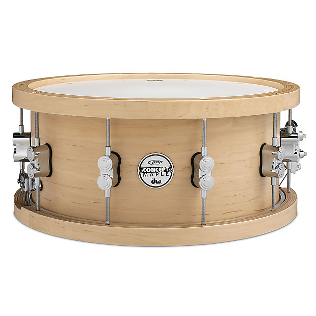 PDP PDSN5514NAWH 5.5x14 20-Ply Maple Snare Drum w/ Wood Hoops image 1
