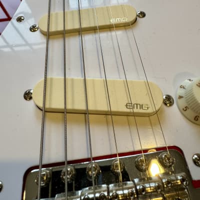 Custom Fender Stratocaster Gilmour Inspired "Red Strat" Candy Apple Red EMG DG20 with Gigbag image 3