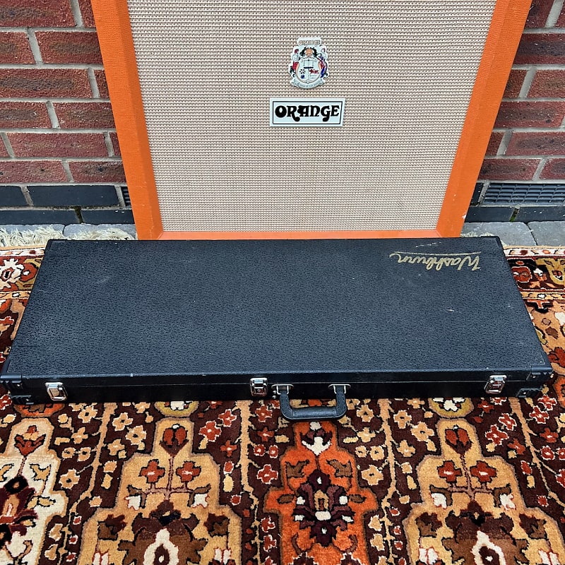 Washburn Black & Gold Script Logo Guitar Hard Case | Reverb UK