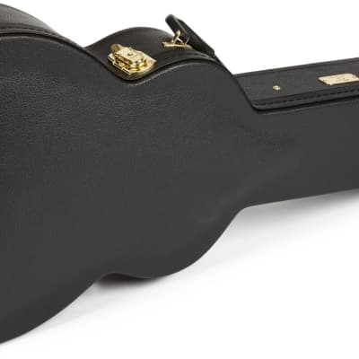 Fender Paramount PS-220E Solid Wood A/E Parlor Guitar, Aged Cognac Burst w/ Case image 4