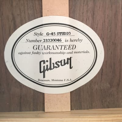 Gibson G-45 Studio, Satin image 3