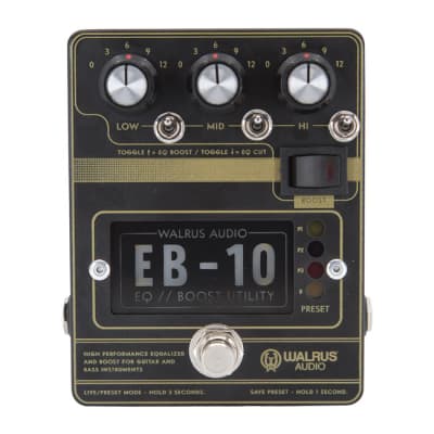 Walrus Audio EB-10 Preamp / EQ / Boost (Matte Black) for sale