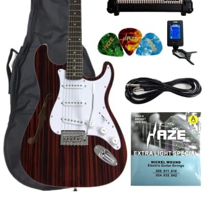 Haze HSST 19SM AF 088 Electric Guitar, Amp, Accessories Pack for sale
