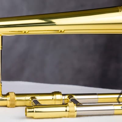 Carol Brass CTB-2207-YSS small bore trombone, clear lacquer image 4