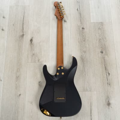 Charvel USA Select DK24 HSS 2PT CM Guitar, Caramelized Maple, Satin Black image 5