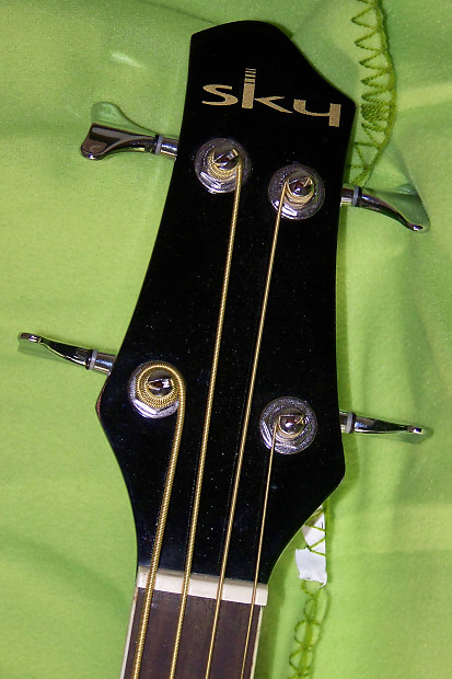 SKY ACOUSTIC BASS GUITAR Black Gloss