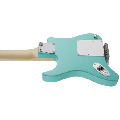 Traveler Travelcaster Deluxe Compact Mini Electric Guitar w/ Gig Bag, Surf Green image 4