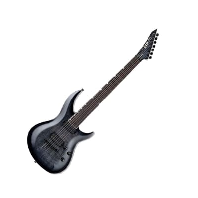 ESP LTD H3-1007 Baritone FM Electric Guitar - See Thru Black Sunburst - Used