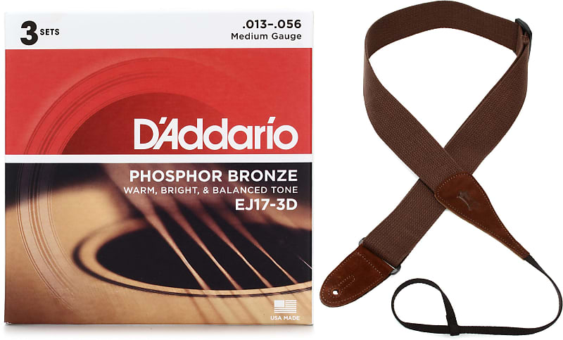 D Addario EJ17 Phosphor Bronze Acoustic Guitar Strings .013 .056