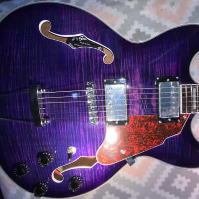 2016 Grote ES-335 Transparent Purple of Flamed Maple Finish! Just Like New! image 1