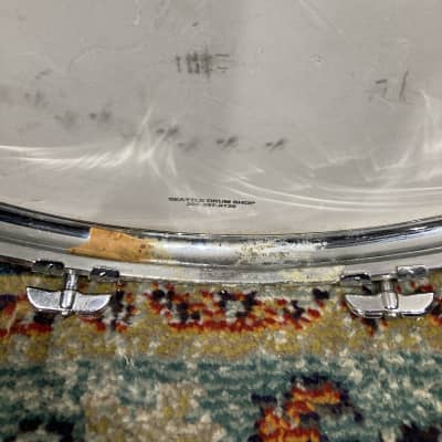 Rogers - 18x16" Big R Floor Tom, Converted to a Bass Drum 1970's - Jet Black image 10