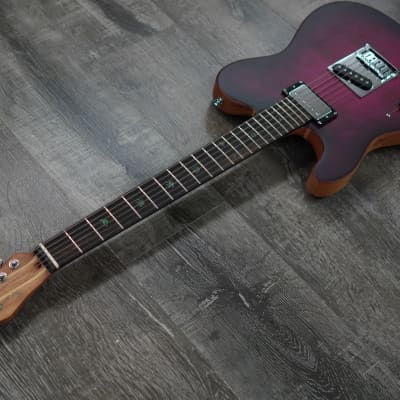 AIO TC1-H Left-Handed Electric Guitar - Boysenberry *Humbucker Neck Pickup image 7