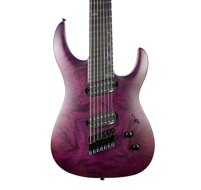 Legator Ninja R 300-Pro Fanned Fret 7-String - Purple Satin Burle Electric  Guitar