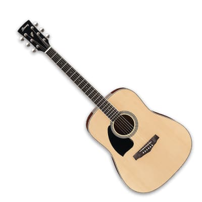 Ibanez PF15 Left Handed Dreadnought Acoustic Guitar - Natural High Gloss for sale