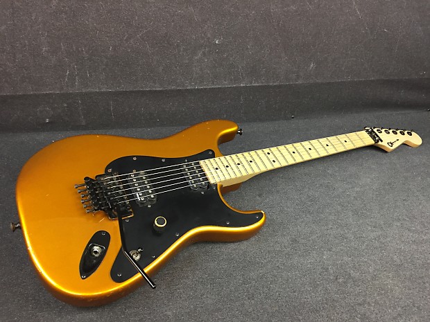 Charvel So Cal USA Orange Electric Guitar with Floyd Rose and Dimarzio Pickups