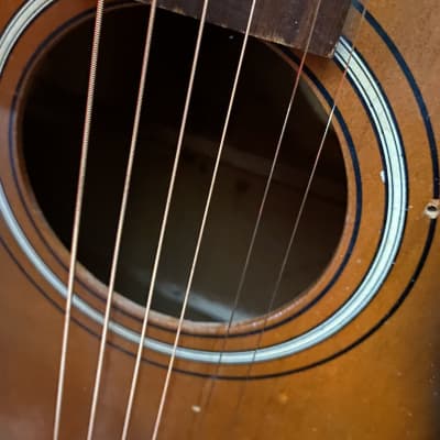Stella Parlor acoustic 3/4 size guitar harmony vintage image 4