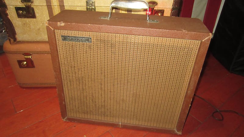 ~1961 Rickenbacker M-8 Amp Brown w/ Fender Speaker Sounds Great like a Champ image 1