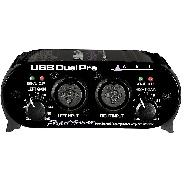 ART USBDualPre 2-Channel Microphone Preamp with USB Interface image 1