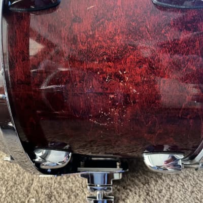 Gretsch USA Custom in Walnut Gloss Bass Drum with matching rack tom 24x18, 12x10 image 7