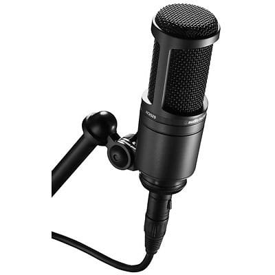 Audio-Technica AT2020 Side-Address Cardioid Large Diaphragm Condenser Studio Microphone