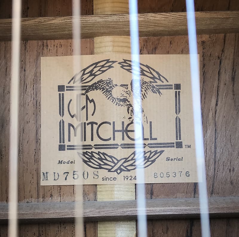 WFM Mitchell MD 750S 1970’s Brazilian Rosewood/Spruce