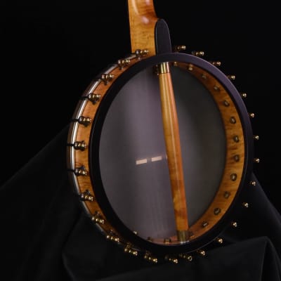 Ome Minstrel Model 12" head, Five String Open Back Banjo -Curly Maple image 9