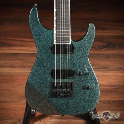ESP E-II M-II 7B Baritone 7-String Evertune Guitar w/ Case – Granite Sparkle image 2