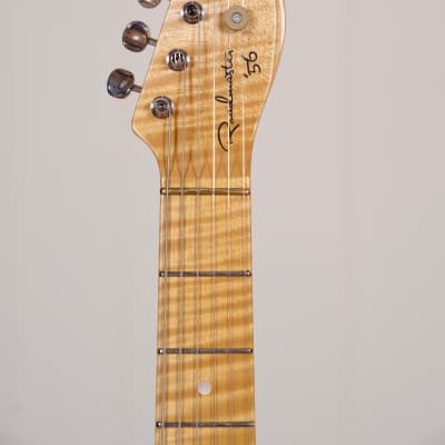 Fibenare Guitars Roadmaster '56 24-Fret Guitar w/Hard Case - Blue Tortoise / Maple Burl image 8