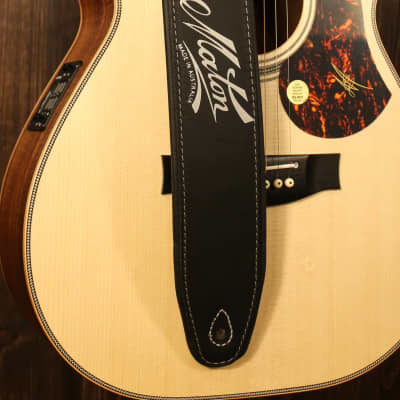 Manson Deluxe Leather Guitar Strap Gold | Reverb