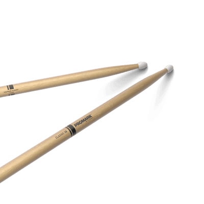 Pro-Mark TX5BN Hickory 5B Nylon Tip Drum Sticks (Pair) image 1