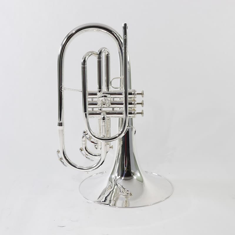 King Model K20SP Professional Marching Mellophone in Silver Reverb