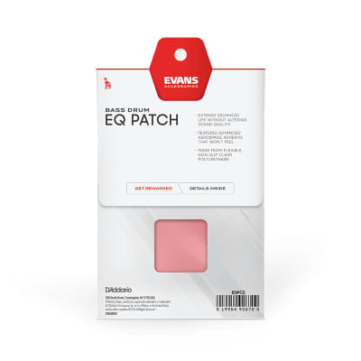 Evans EQ Double Pedal Patch, Clear Plastic (X2) image 3