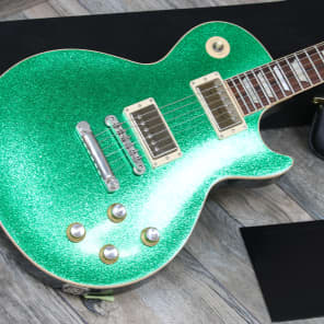 Rare and MINTY! Gibson Les Paul Custom Shop Standard 2008 Vintage Green Sparkle + COA and OHSC image 2
