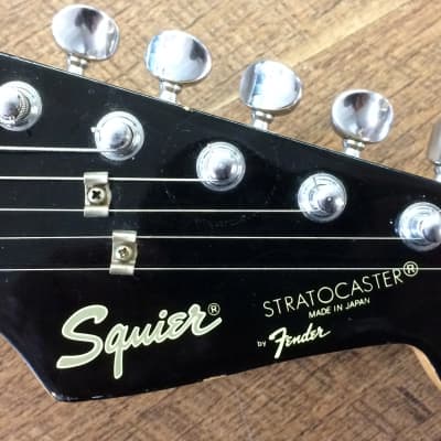 1986 Fender Squier Contemporary Stratocaster ST-331 MIJ Single-Pickup Gloss Black Electric Guitar image 9