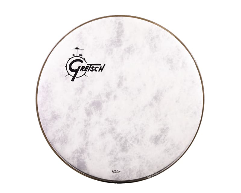 Gretsch Offset Logo Fiberskyn 24" Bass Drum Head Reverb