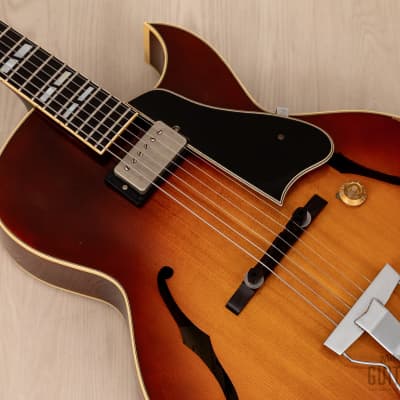 1970s T. and Joodee JP-100 Vintage Archtop L-4C-Style Shiroh Tsuji w/ Dimarzio PAF, Japan image 8