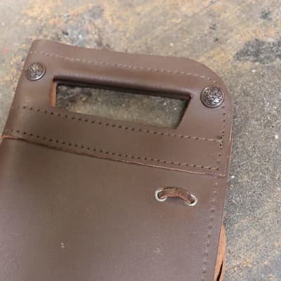 Brown  Leather Drum Stick Bag image 2