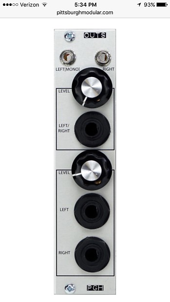 Pittsburgh Modular Outs | Reverb