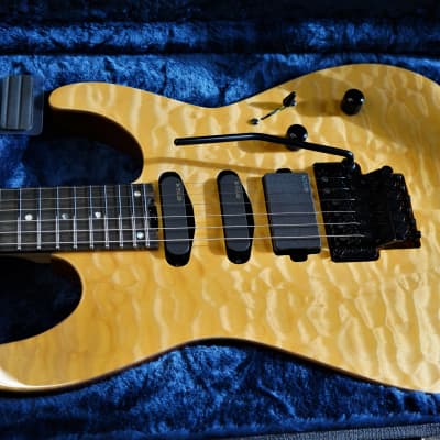 ESP USA M-III FR  Vintage Natural 6-String Electric Guitar w/ Black Tolex Case (2021) image 11