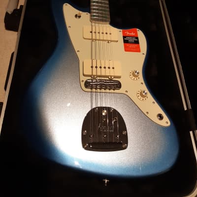 Fender Limited Edition American Professional Jazzmaster 2020 Sky Blue Metallic with Aluminum Neck image 2