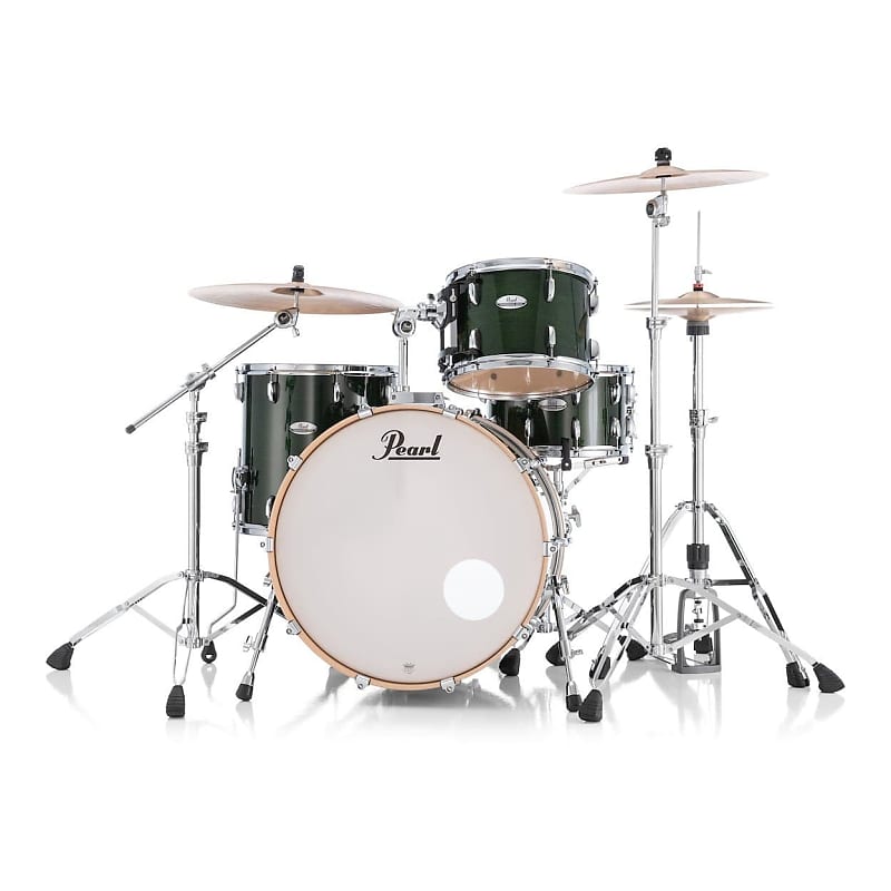 Pearl Professional Maple 3pc Drum Set 24/13/16 Emerald Mist image 1