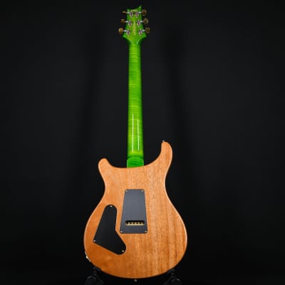PRS Wood Library Custom 24 Fatback Quilt Maple 10 Top Stained Flame Maple Neck Brazilian Rosewood Eriza Verde 2023 (0359120 ) image 5